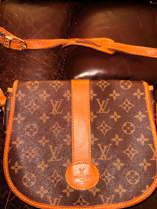 Louis Vuitton Handbags - Louis Vuitton Brown Monogram Crossbody with Tan Leather Trim